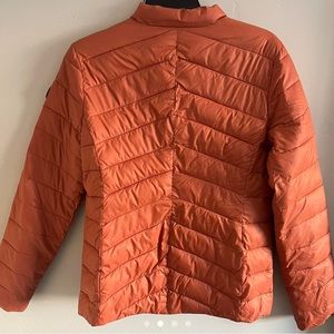Orange Roxy puffer jacket